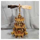 Vintage Wooden Candle Whirleygig