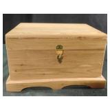 Handmade wood cedar? box. Lid needs glued