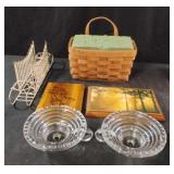Home decor including a basket and more .....