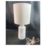 Basic half white half granite lamp