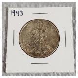 1943 Walking Liberty Half Dollar