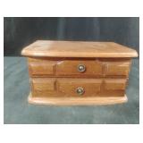 Vintage wooden jewelry box