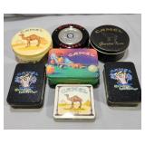 (7) RJR Brand Tin Containers
