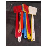Vintage plastic fly swatters. 11 total