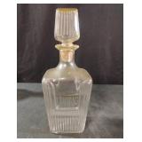 MCM Embossed Glass Decanter Pitcher