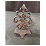 Vintage cast iron hanger