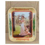 Vintage Budweiser metal tray