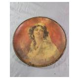 vintage promotional or advertising metal tray