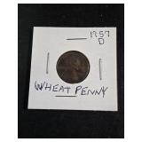 1957 D wheat penny