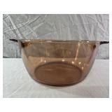 vintage Corning Visions amber glass 4.5L cookware