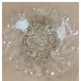 Vintage Indiana Glass Wild Rose dessert bowl -