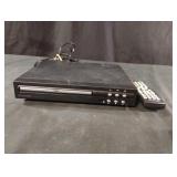 DVD player with remote.
