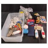 Shoe strings, string, chalk and more......
