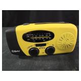 Emergency hand crank radio