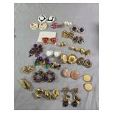 Assorted vintage earrings post earrings