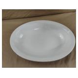 Jackson Vitrified China Oval Bowl White Serving