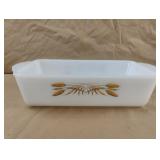 vintage Anchor Hocking Fire-King Milk Glass Loaf