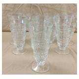 Vintage Heavy Clear Glass Ice Cream Sundae