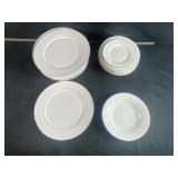 Plates with gold accents