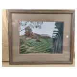 Framed artwork "Autumn Breeze", an original