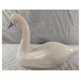 Ceramic swan statue