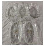 vintage Anchor Hocking clear pressed-glass banana