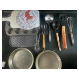 Kitchen utensils and baking pans
