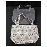 2 tote bags 15x12
