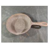 Vintage cast iron frying pan. No. 3 and 6 5/8 on