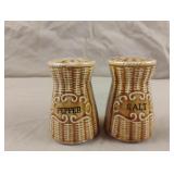 Vintage Japan Ceramic Wicker Basket Rooster