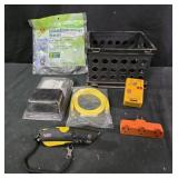 Weather seal, box cutter, plug, small crate