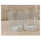 Vintage Camel set of 2 glass cups