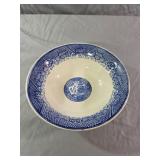 vintage Blue Willow pattern ceramic serving