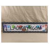 Laundry Room canvas wall art. 33 x 8