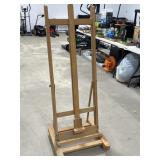 Rolling Wooden Easel