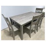 Dining Table w/ 4 Chairs & Bench