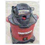 Craftsman 16gal Vac (powers on)