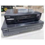 Yamaha DVD Player / Sharp VHS Player (powers on)