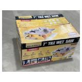 Workforce 7' Tile Wet Saw w/ Box (powers on)