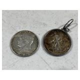 US Kennedy / Walking Liberty Half Dollar