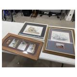 3 Framed Pictures