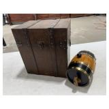 Wooden Box / Barrel Dispenser
