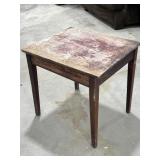 Wooden Swivel Top End Table
