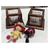2 Signed Baseballs w/ Case / Reel / Doll