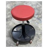 Rolling Padded Shop Stool