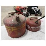 2 Eagle Galvanized Gas Cans
