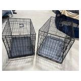 2 Metal Pet Crates