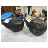 2 Cast Iron Kettles