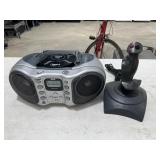 RCA Portable Boombox (powers on) / Wingman