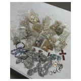 Box of Misc Jewelry / Jewelry Making Beads &